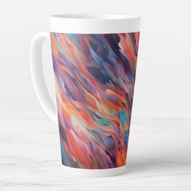 Arty  latte mug (Left Angle)