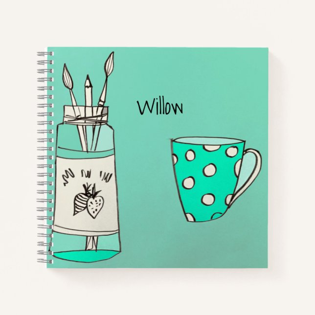 Arty Notebook 1 Customisable (Front)
