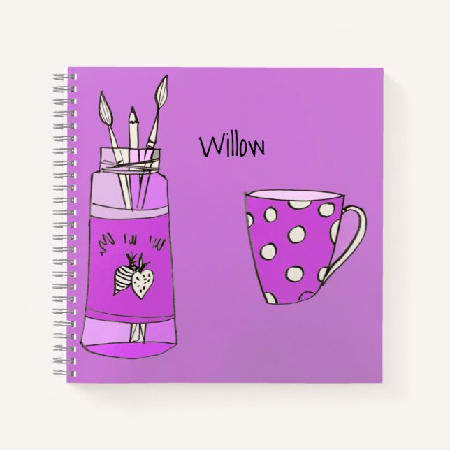 Arty Notebook 2 Customisable (Front)
