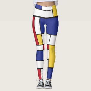 Arty Piet Mondrian Colourful Leggings