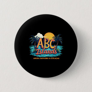 Aru Bonaire Curacao Cruise Vacation Caribbean Abc  6 Cm Round Badge