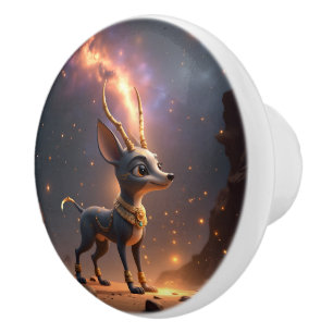 Aru-Neb – Little Guardian of the Moon. Ceramic Knob