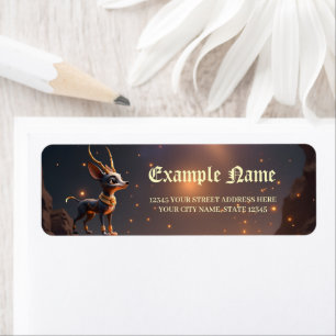 Aru-Neb – Little Guardian of the Moon. Return Address Label