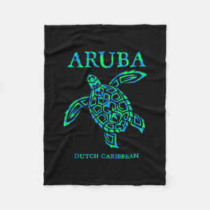 Aru Sea Turtle Cruise Vacation Souvenir Boys Girls Fleece Blanket