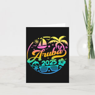 Aruba 2025 Family Vacation Beach Matching Group Card
