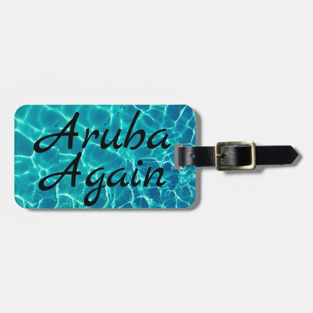 Aruba Again Luggage Tag (Front Horizontal)