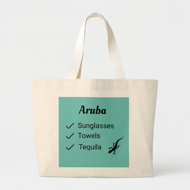 Aruba Again Tote Bag (Front)