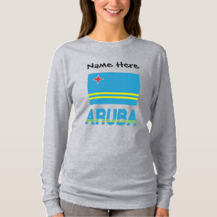 Aruba and Aruban Flag Personalised T-Shirt