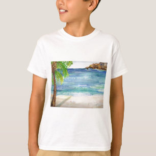 Aruba Beach with Palm Tree T-Shirt