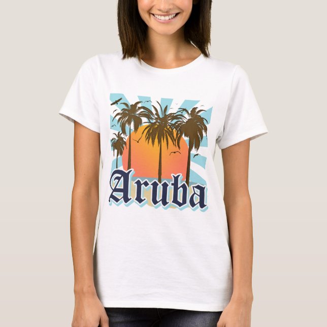 Aruba Beaches Sunset T-Shirt (Front)