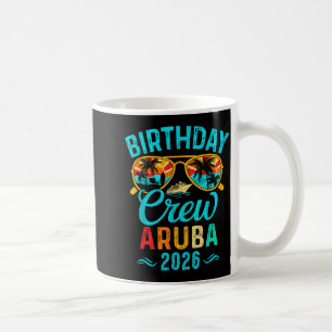 Aruba birthday crew vacation 2026 family matching coffee mug