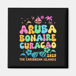 Aruba Bonaire Curacao 2025 Island Carribbean Trave Magnet