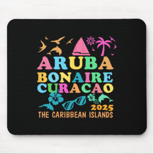 Aruba Bonaire Curacao 2025 Island Carribbean Trave Mouse Pad