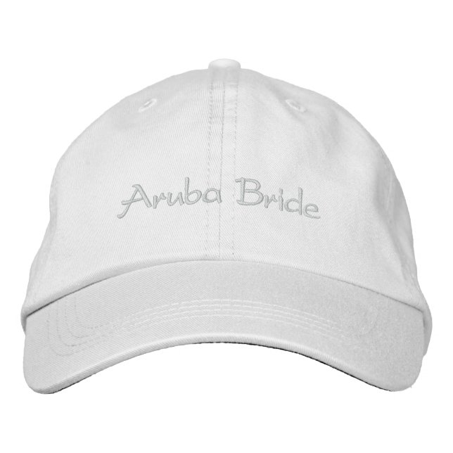 Aruba Bride Baseball Cap (Front)