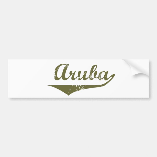 Aruba Bumper Sticker (Front)