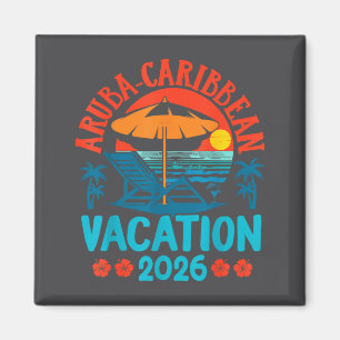 Aruba Caribbean 2026 Family Vacation Beach Summer Magnet