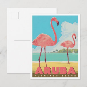 Aruba Caribbean Vintage Travel Postcard