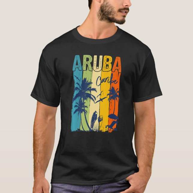 Aruba Caribe Family Vacation Matching Group Premiu T-Shirt (Front)