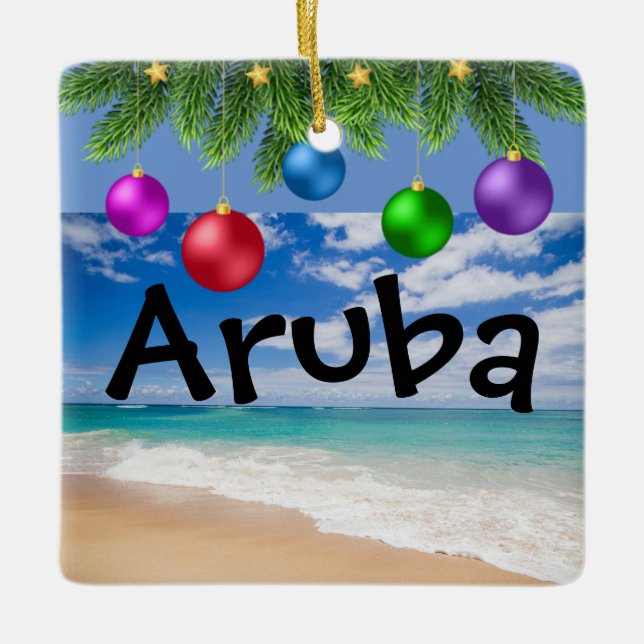Aruba Christmas Ornament (Front)