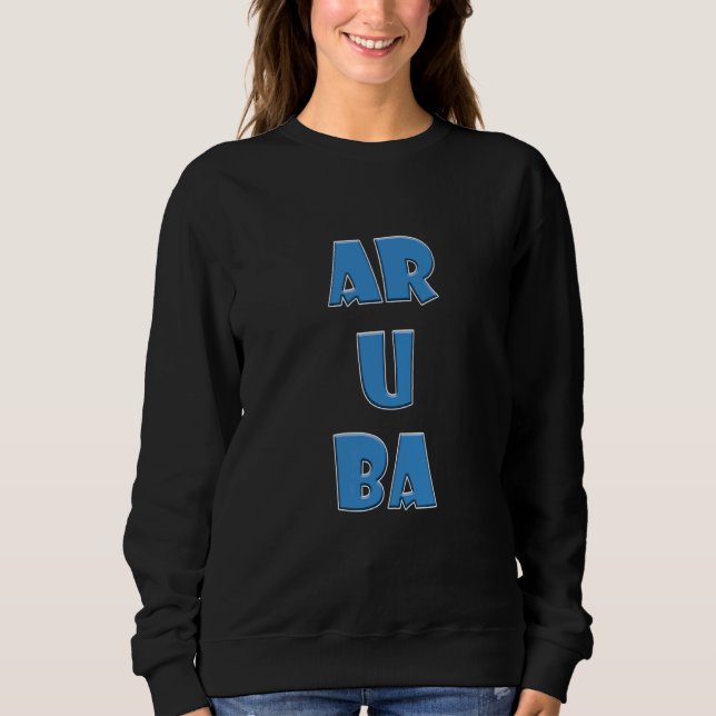 Aruba Colourful Words Sweatshirt (Front)