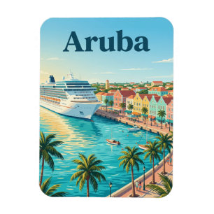 Aruba Cruise Port, Oranjestad Aruba Magnet