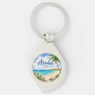 Aruba Dutch Caribbean Island travel souvenir Key Ring