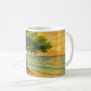 Aruba Eagle Beach Divi Tree Golden Hour Coffee Mug
