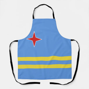 Aruba flag apron