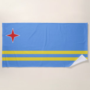 Aruba flag beach towel