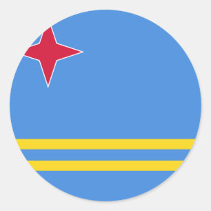 Aruba Flag Classic Round Sticker