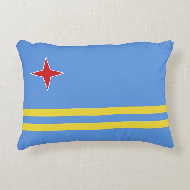 Aruba flag decorative cushion (Front)