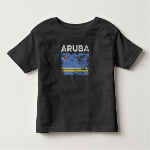 Aruba Flag Distressed - Aruban Flag Toddler T-Shirt