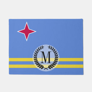 Aruba flag doormat