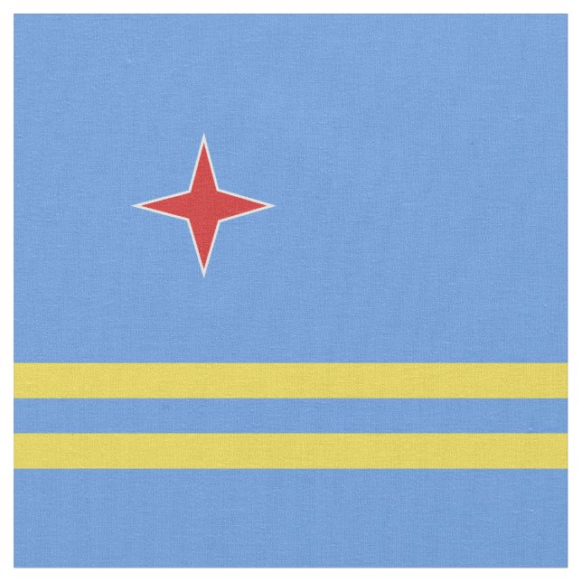 Aruba flag fabric (Close Up)