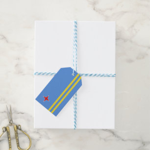 Aruba flag gift tags