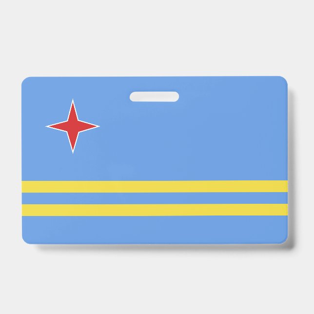 Aruba flag ID badge (Front)