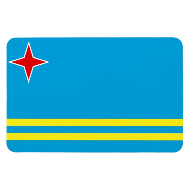 Aruba Flag Magnet (Horizontal)