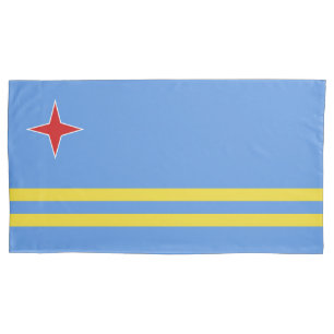 Aruba flag pillowcase