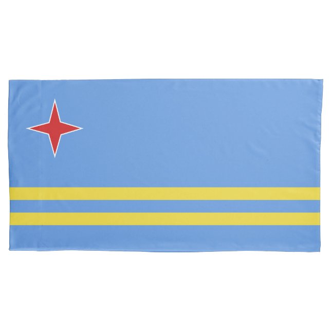 Aruba flag pillowcase (Front)