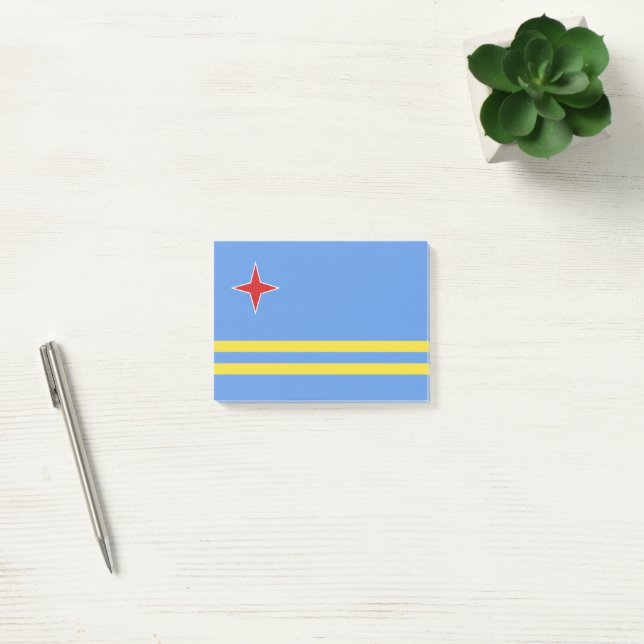 Aruba flag post-it notes (Office)
