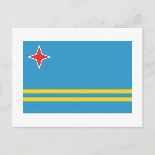 Aruba Flag Postcard