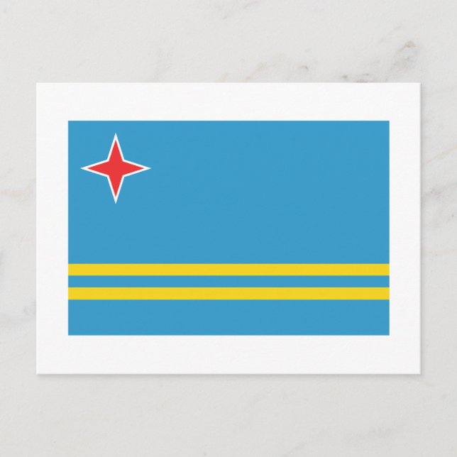 Aruba Flag Postcard (Front)
