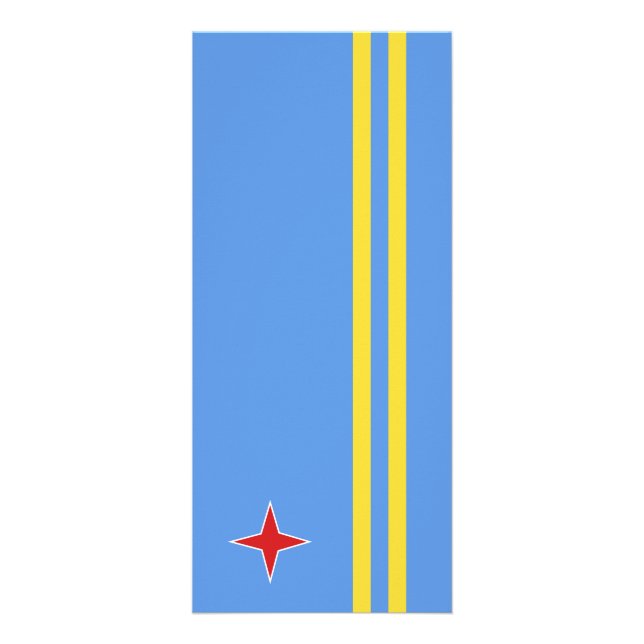 Aruba flag rack card (Front)