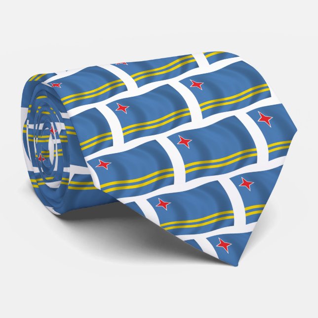 Aruba Flag Tie (Rolled)