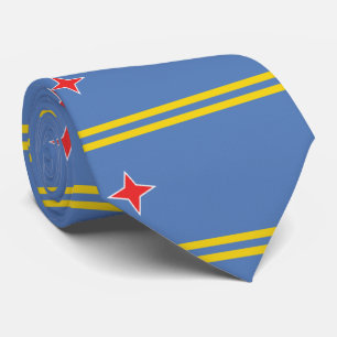 Aruba flag tie