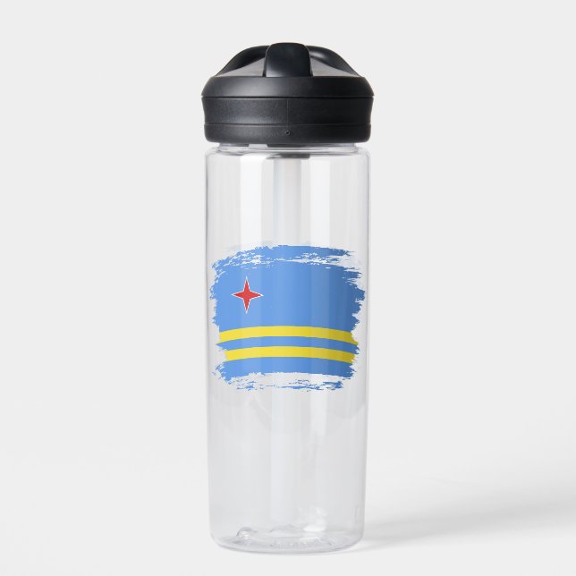 Aruba flag water bottle (Front)