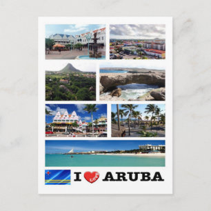 Aruba - I Love - Postcard