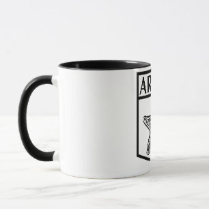 Aruba Island Design - Black 11 oz Combo Mug