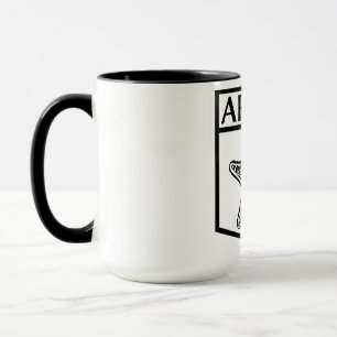 Aruba Island Design -Black 15 oz Combo Mug
