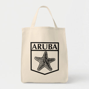 Aruba Island Design - Grocery Tote Bag